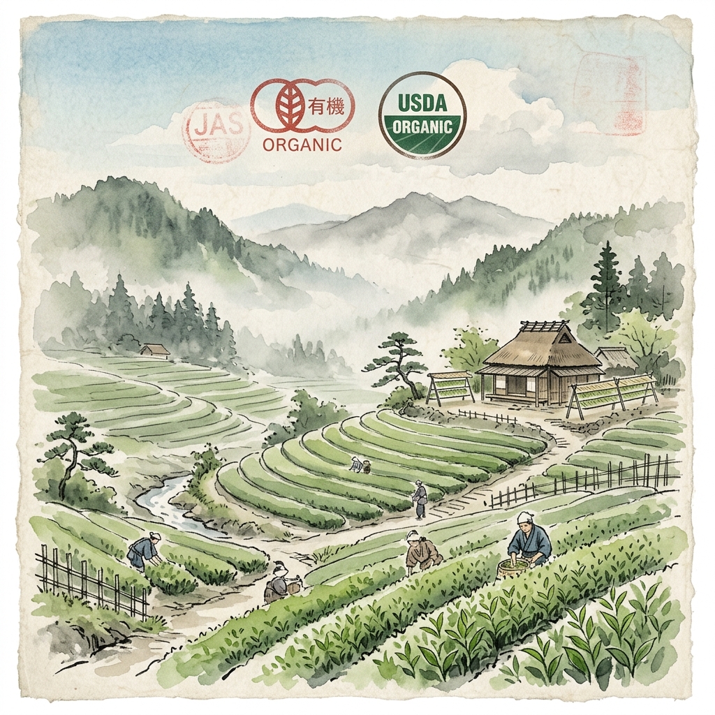 Organic Matcha Certification: JAS, USDA NOP & EU Organic Explained