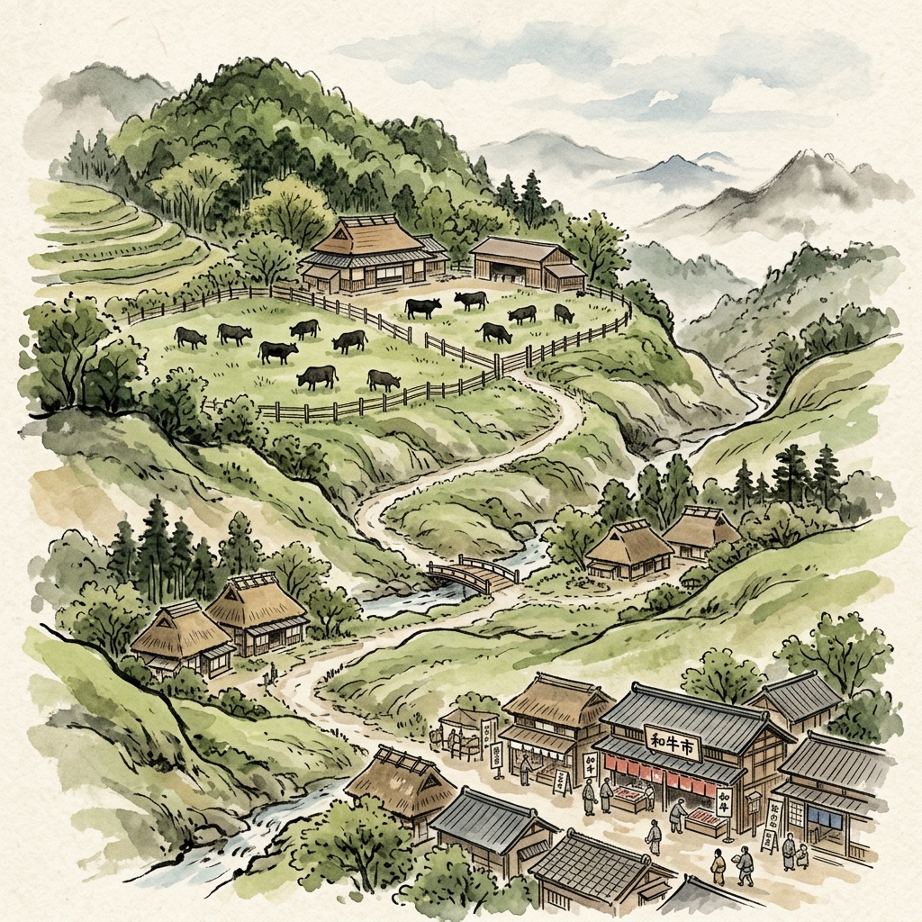 Japanese Wagyu Supply Chain Explained: From Farm to Global Export
