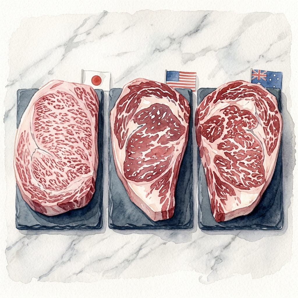 Differences between Japanese Wagyu and Australian/American Wagyu